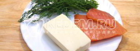 блины с рыбой и сыром. Шаг 8