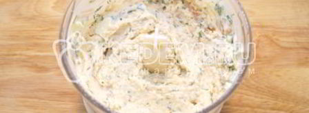 блины с рыбой и сыром. Шаг 10