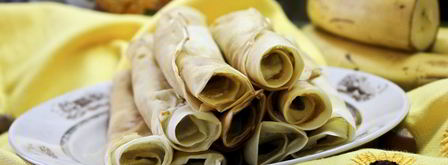 блины с творогом и бананом. Шаг 11