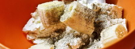 блины с творогом и бананом. Шаг 7