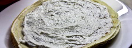 блины с творогом и бананом. Шаг 9