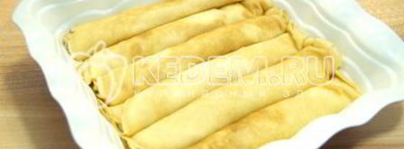 блины с творогом сливочные. Шаг 11