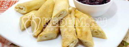 блины с творогом сливочные. Шаг 14