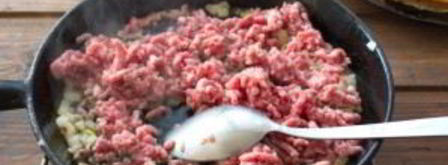 фаршированные блины с мясом. Шаг 6