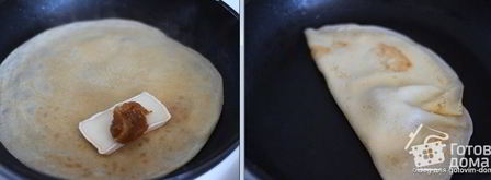 французские блинчики с камамбером и инжирной горчицей. Шаг 3