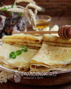 Классические блины на воде