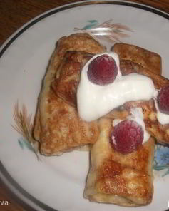 Налистники с творогом и картофелем