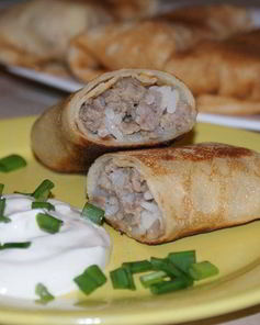 Блины с мясом