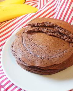 Постные шоколадно-банановые панкейки