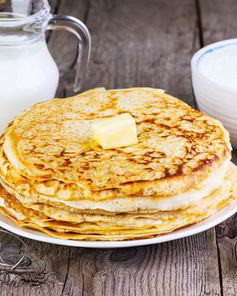 Пышные блины на молоке