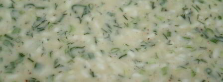 рисовые блинчики с сыром, чесноком и зеленью. Шаг 4