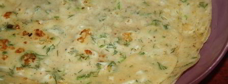 рисовые блинчики с сыром, чесноком и зеленью. Шаг 7