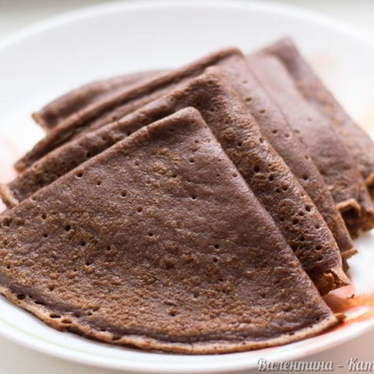 Рецепт шоколадных блинчиков искушение