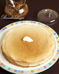 Тонкие блинчики на кефире Ажурные