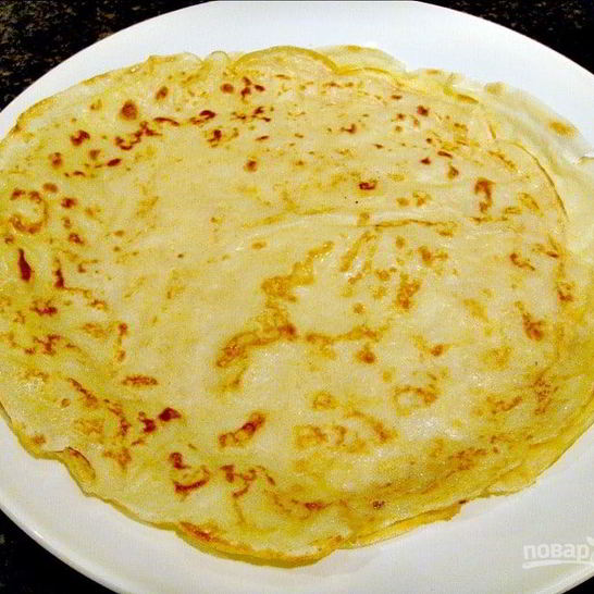 Рецепт тонких блинов на молоке нежные