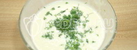 яичные блинчики с колбаской. Шаг 4