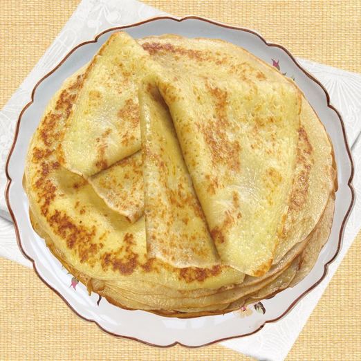 Заварные блины на кефире с молоком