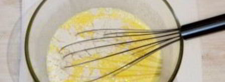 заварные блины на кислом молоке. Шаг 2