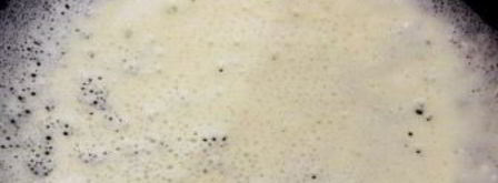 заварные блины на кислом молоке. Шаг 4