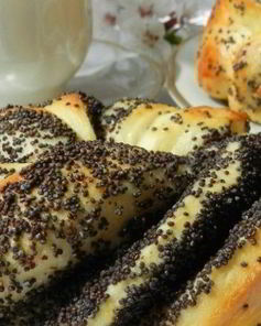 Булочки с маком без дрожжей