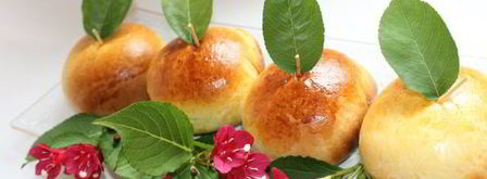 булочки с начинкой наливные яблочки. Шаг 11