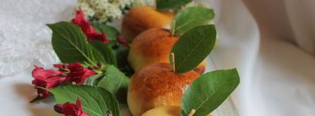 булочки с начинкой наливные яблочки. Шаг 10