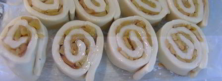 булочки с яблочной начинкой. Шаг 7