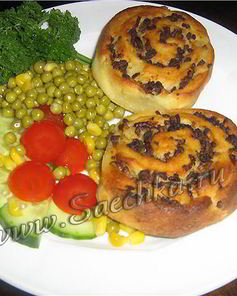 Картофельные плюшки с фаршем