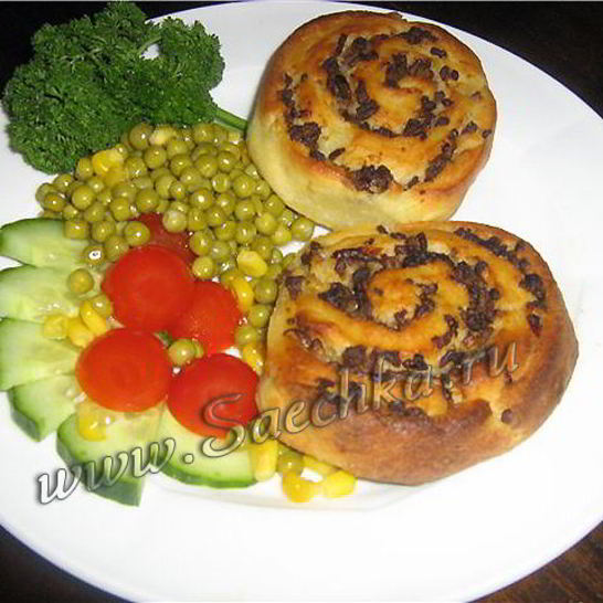 Рецепт картофельных плюшек с фаршем