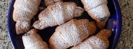 круассаны с шоколадной маковой начинкой. Шаг 9