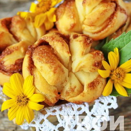 Рецепт плюшек с корицей