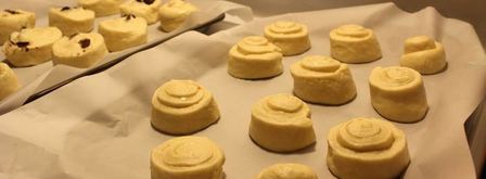 сдобные булочки першачки. Шаг 6