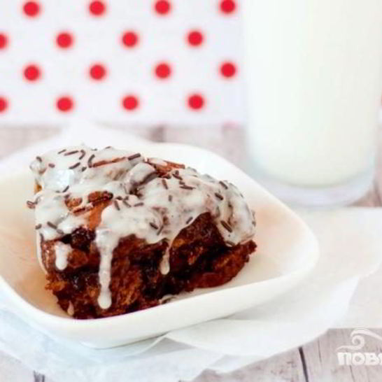 Рецепт шоколадных булочек с корицей в глазури