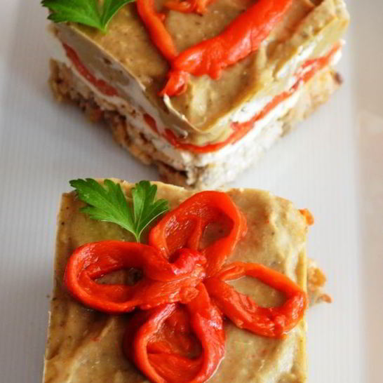 Рецепт баклажанового чизкейка перекус