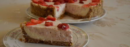 чизкейк без выпечки с клубникой. Шаг 11