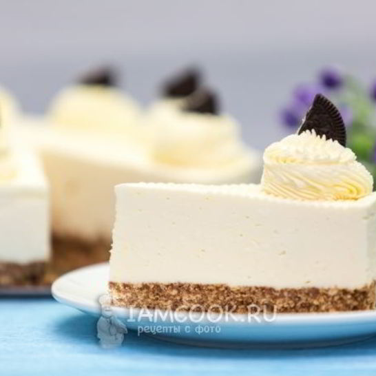 Рецепт чизкейка из творога без выпечки с желатином