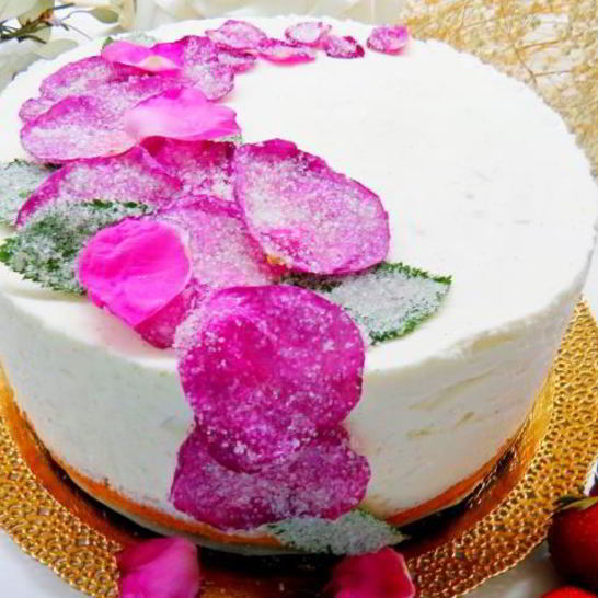 Рецепт чизкейка клубничной розы