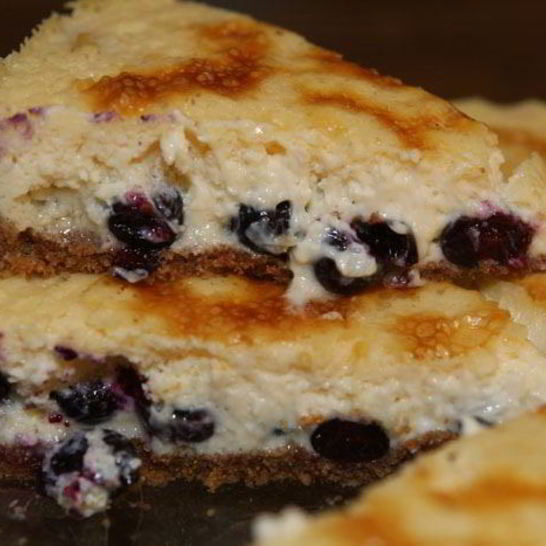 Рецепт чизкейка с голубикой