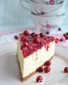 Чизкейк с клюквой