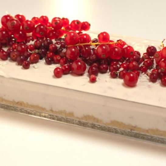 Рецепт кокосово-малинового чизкейк