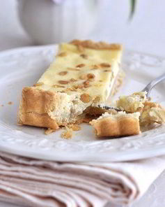 Лимонный чизкейк с кедровыми орехами