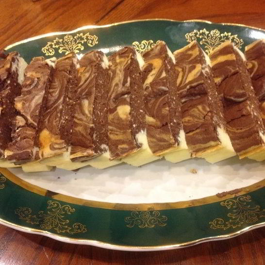 Рецепт мраморного чизкейка