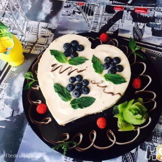 Рецепт нежного чизкейка с голубикой