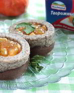 Новогодние пирожные-чизкейки