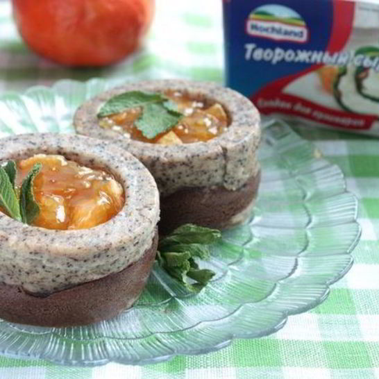 Рецепт новогодних пирожные-чизкейков