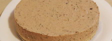 печеночный чизкейк с орехами и грибами. Шаг 12