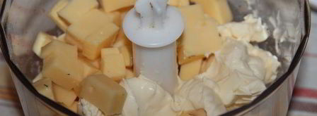 печеночный чизкейк с орехами и грибами. Шаг 4