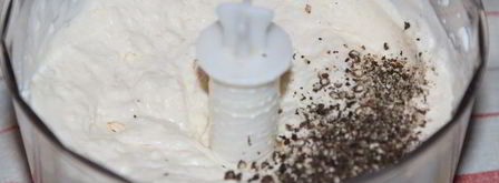 печеночный чизкейк с орехами и грибами. Шаг 5