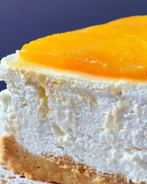 Персиковый чизкейк без выпечки