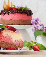 Шоколадно-вишневый чизкейк